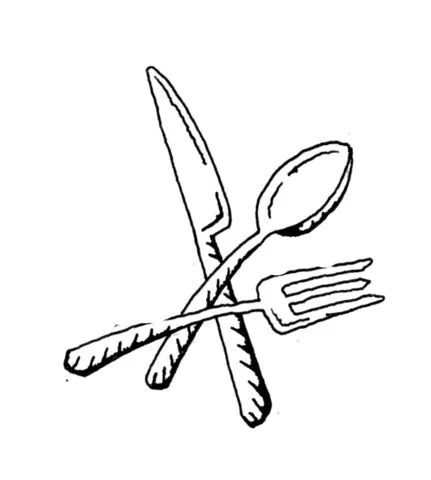 Dibujo de Tenedor Cuchara y Cuchillo para colorear | Dibujos para ...