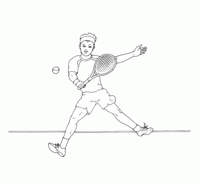 Dibujo de Tenis para colorear. Dibujos infantiles de Tenis ... Dibujo de Tenis para colorear. Dibujos infantiles de Tenis ...