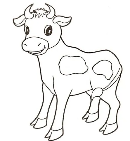 Dibujo de Ternero para colorear | Dibujos para colorear imprimir ... Dibujo de Ternero para colorear | Dibujos para colorear imprimir ...
