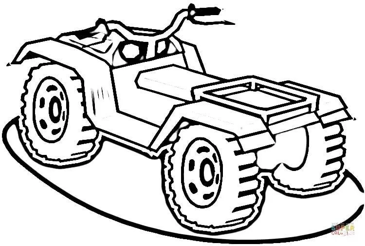 Dibujo de Todo Terreno para colorear | Dibujos para colorear ...