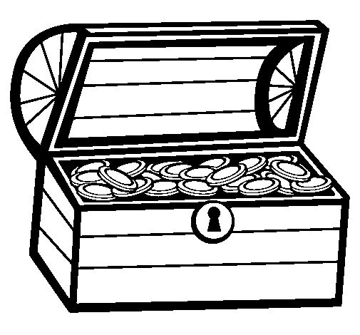 Dibujo de Tesoro para Colorear