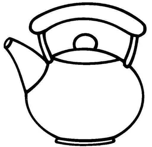 Dibujo tetera para colorear - Imagui