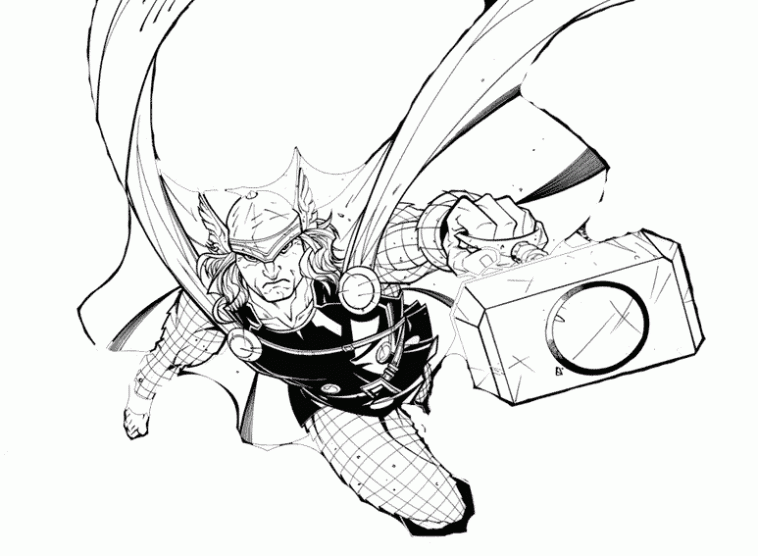 colorear-thor-1-dibujos- ...