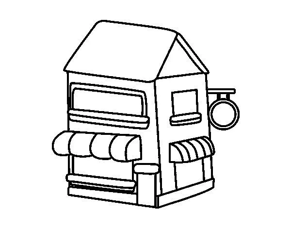 Dibujo de Tienda 2 para Colorear - Dibujos.net