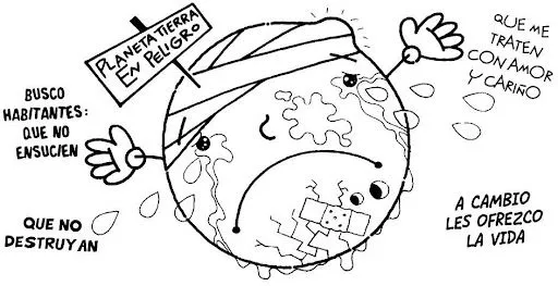 Dibujo de la tierra contaminada para niños - Imagui Dibujo de la tierra contaminada para niños - Imagui