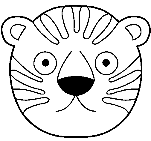 Dibujo de Tigre II para Colorear - Dibujos.net Dibujo de Tigre II para Colorear - Dibujos.net