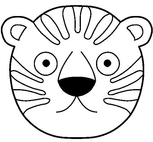Dibujo de Tigre II para Colorear - Dibujos.net Dibujo de Tigre II para Colorear - Dibujos.net