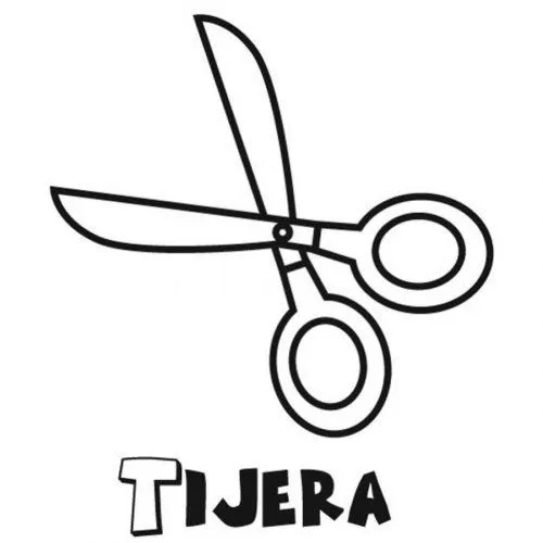 Dibujo de unas tijeras para colorear - Dibujos para colorear del ...