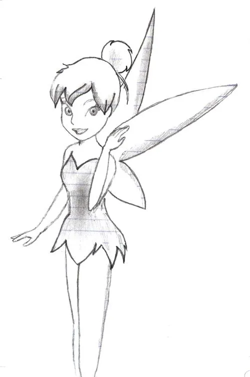 Dibujos a lapiz de Tinkerbell - Imagui