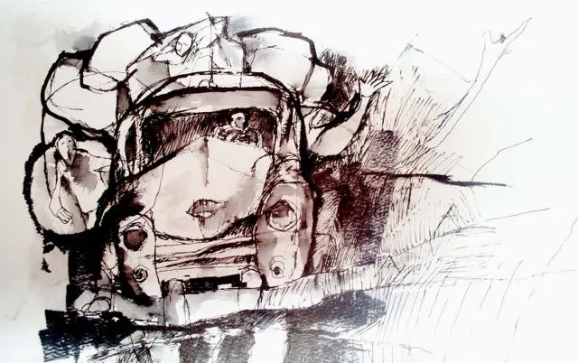 Dibujo-TINTA CHINA | Cuestión de perspectiva... Dibujo-TINTA CHINA | Cuestión de perspectiva...