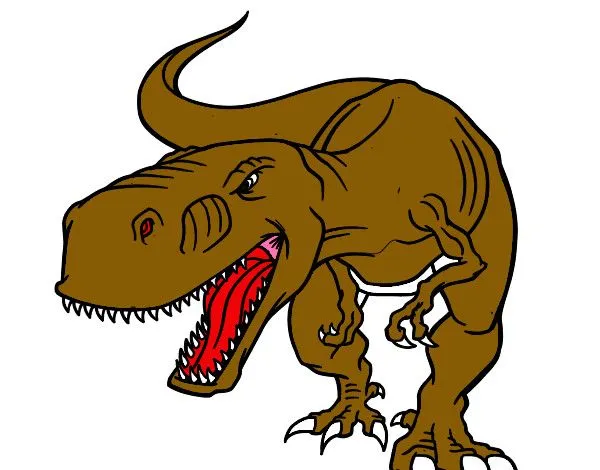 Dibujo de Tiranosaurio Rex enfadado pintado por German_din en ... Dibujo de Tiranosaurio Rex enfadado pintado por German_din en ...