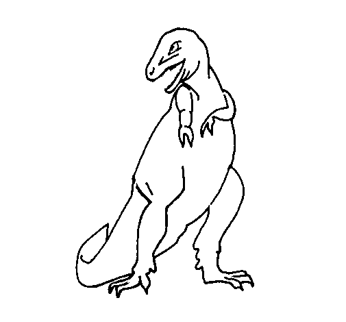 Dibujo de Tiranosaurios rex para Colorear - Dibujos.net