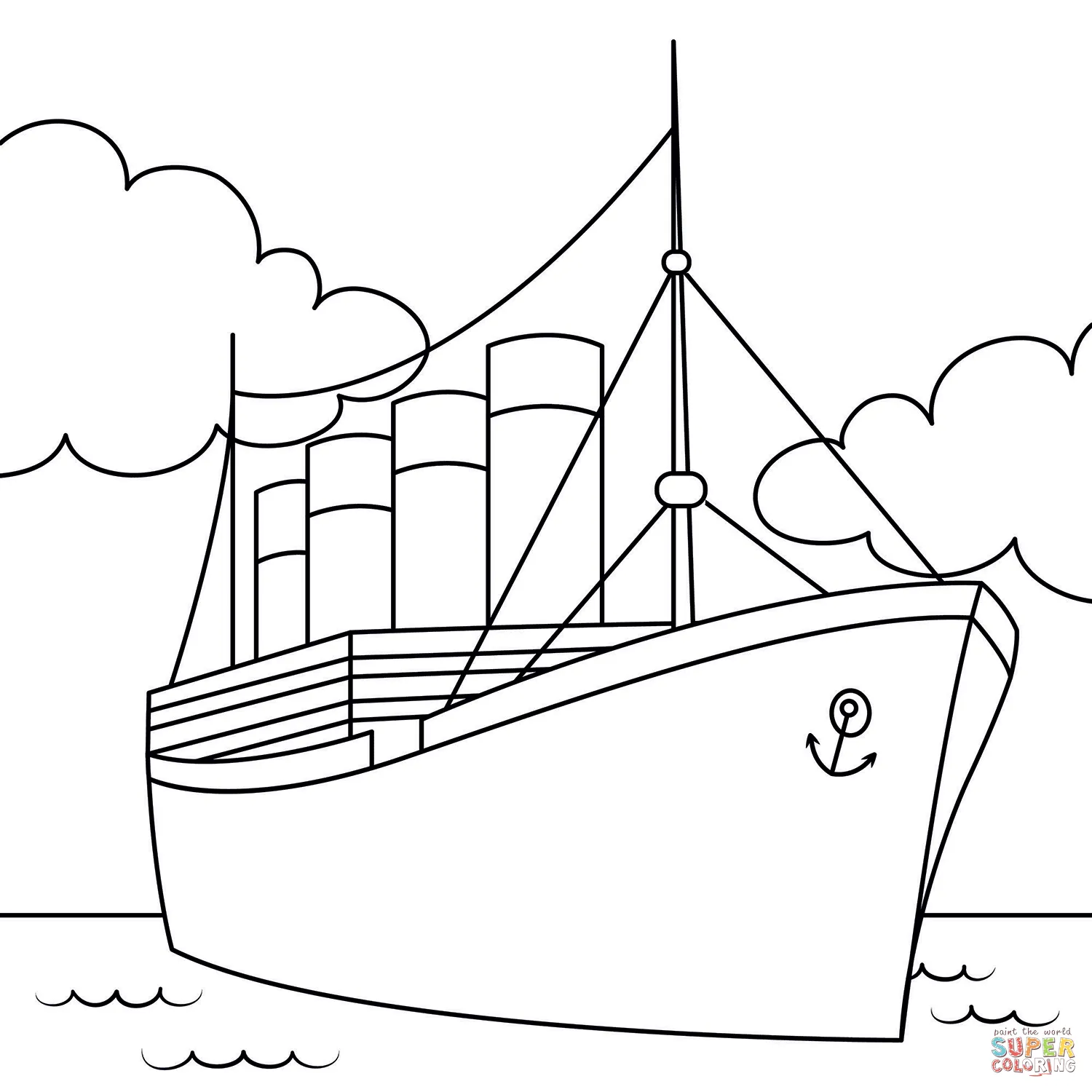 Dibujo de Titánico para colorear | Dibujos para colorear imprimir gratis Dibujo de Titánico para colorear | Dibujos para colorear imprimir gratis