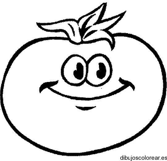 Dibujo de un tomate | Dibujos para Colorear Dibujo de un tomate | Dibujos para Colorear