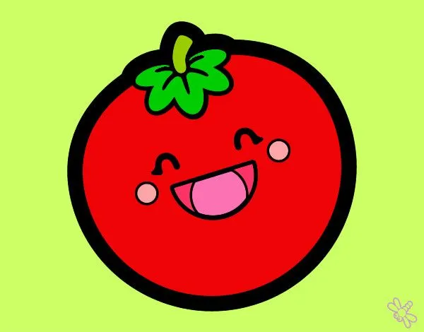 Dibujo de Tomate tierno pintado por Rutycarela en Dibujos.net el ...