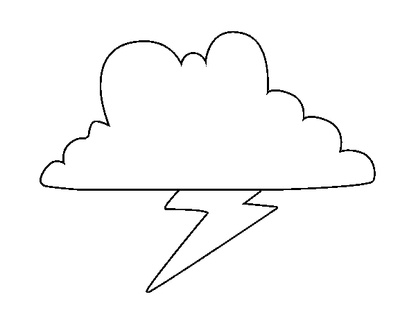 Dibujo de Tormenta para Colorear - Dibujos.net