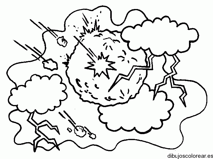 Dibujo de una tormenta | Dibujos para Colorear