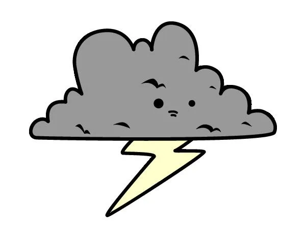 Dibujo de Tormenta pintado por Gracias en Dibujos.net el día 28-07 ...