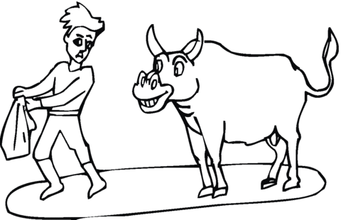 Dibujo de Toro y Torero para colorear | Dibujos para colorear ... Dibujo de Toro y Torero para colorear | Dibujos para colorear ...