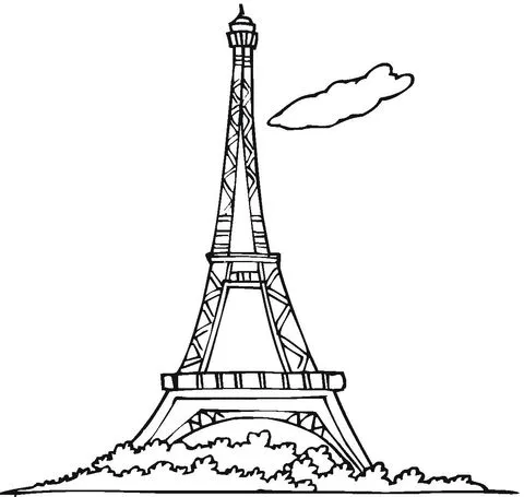 Desenho de Torre Eiffel para colorir | Desenhos para colorir e ...