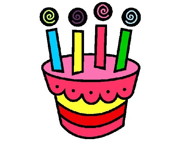 Dibujo de torta de cumple pintado por Vano en Dibujos.net el día ...