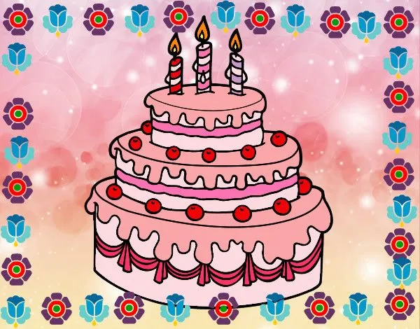 Dibujo de UNA TORTA DE FRESA pintado por Aurora9 en Dibujos.net el ... Dibujo de UNA TORTA DE FRESA pintado por Aurora9 en Dibujos.net el ...
