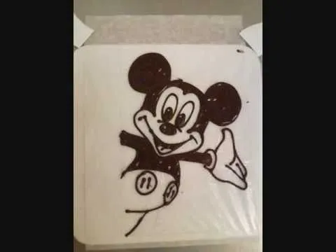 como hacer un dibujo en una torta Nº 3 - YouTube