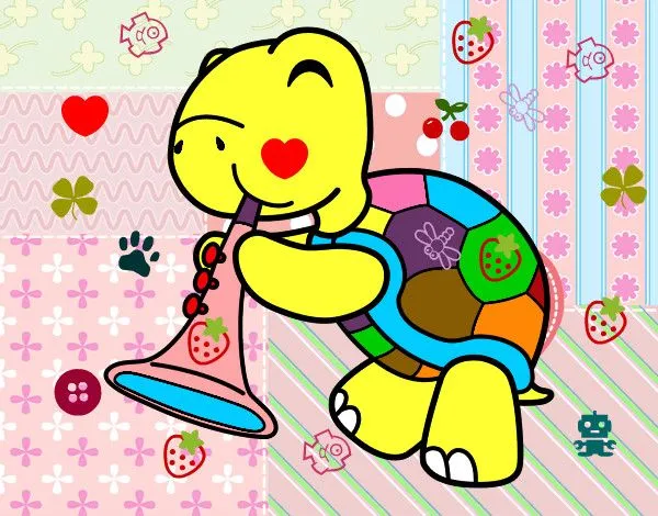Dibujo de la tortuga mas bonita del mundo pintado por Dominiq en ... Dibujo de la tortuga mas bonita del mundo pintado por Dominiq en ...