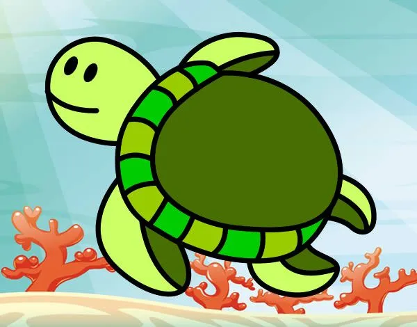 Dibujo de La tortuga linda. pintado por Pedro4 en Dibujos.net el ... Dibujo de La tortuga linda. pintado por Pedro4 en Dibujos.net el ...