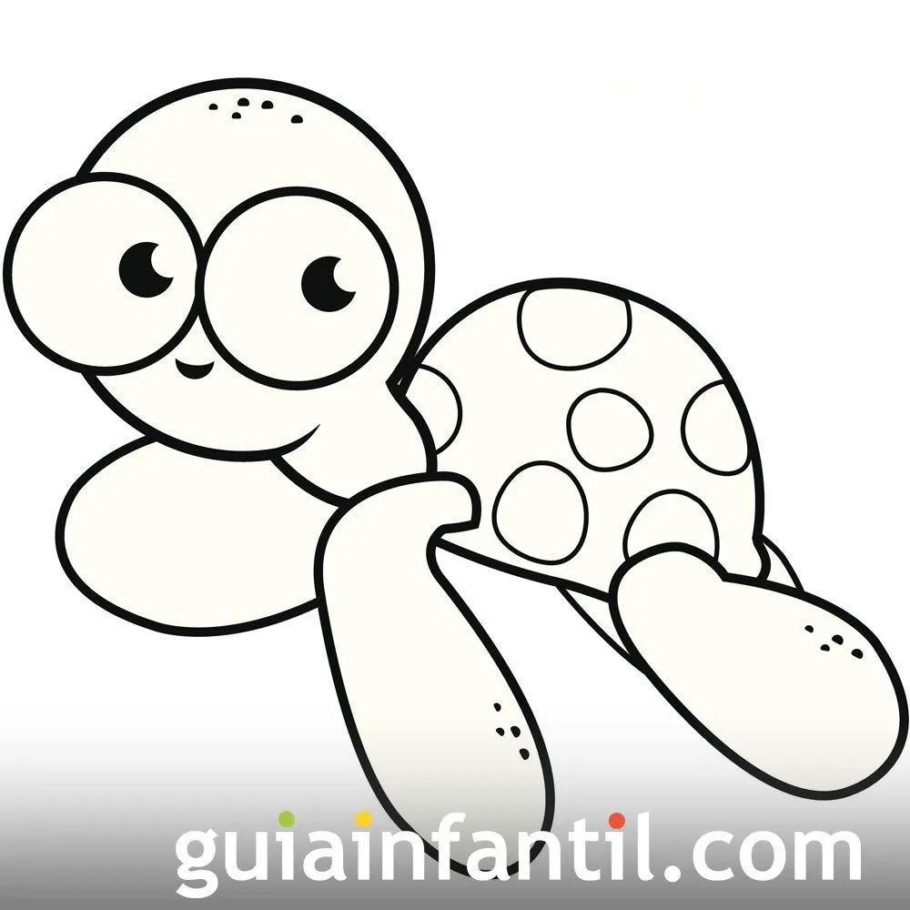 Dibujo de una tortuga marina para colorear