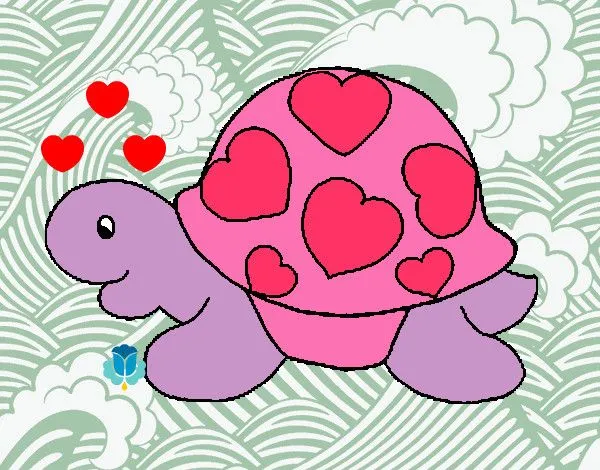 Dibujo de Mi tortuguita color ROSA pintado por Natashaty en ...