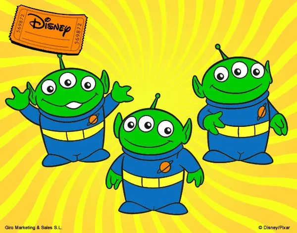 Dibujo de toy story 3 aliens de el ganchooo pintado por Jose098765 ... Dibujo de toy story 3 aliens de el ganchooo pintado por Jose098765 ...