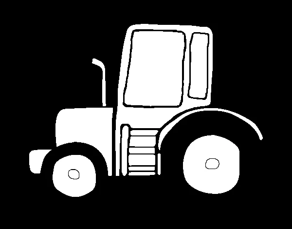 Dibujo de Tractor Lamborghini para Colorear - Dibujos.net
