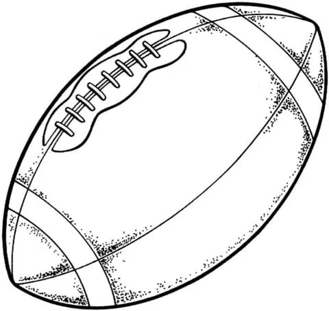 Dibujo de Tradicional Pelota de Fútbol Americano para colorear ...