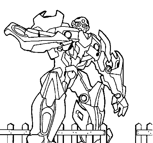 Dibujo de Transformer para Colorear - Dibujos.net Dibujo de Transformer para Colorear - Dibujos.net