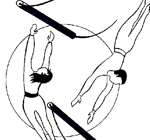 Dibujo de Trapecistas saltando pintado por Hghfgh en Dibujos.net ... Dibujo de Trapecistas saltando pintado por Hghfgh en Dibujos.net ...