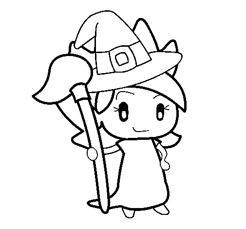 Dibujo de Trementina bruja para Colorear - Dibujos.net Dibujo de Trementina bruja para Colorear - Dibujos.net