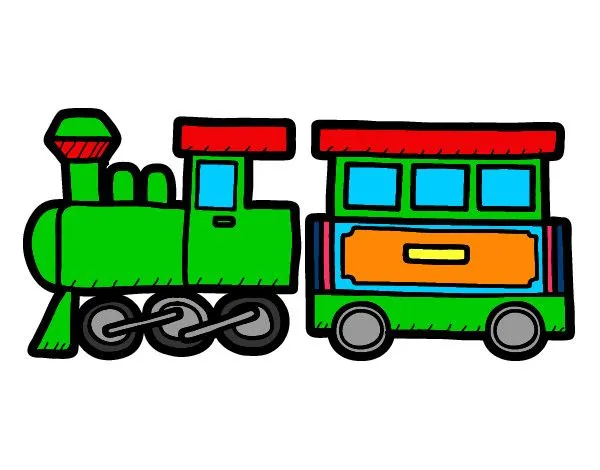 Dibujo de el tren alegre pintado por Elias45865 en Dibujos.net el ...