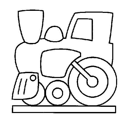 Dibujo de Tren para Colorear - Dibujos.net