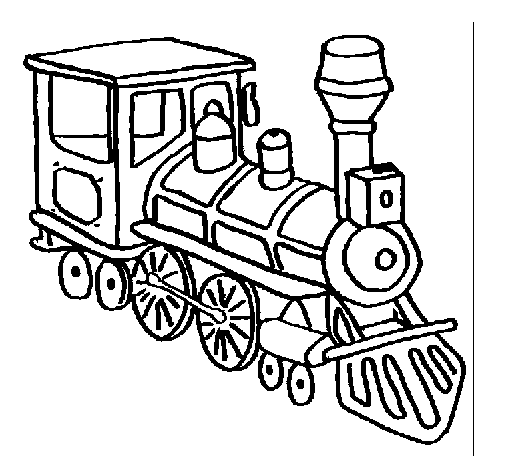 Dibujo de Tren 3 para Colorear - Dibujos.net Dibujo de Tren 3 para Colorear - Dibujos.net