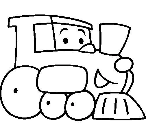 Dibujo de Tren 1 para Colorear - Dibujos.net