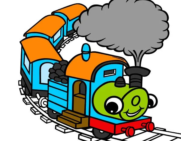 Dibujo de tren pintado por Angeluti en Dibujos.net el día 22-01-13 ...