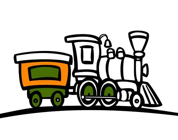 Dibujo de Tren con vagón pintado por Lope_es_me en Dibujos.net el ...