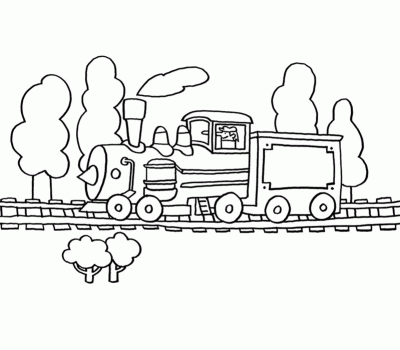 Dibujo de Trenes de juguete. Dibujo para colorear de Trenes de juguete ...