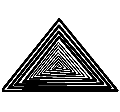 Dibujo de triangulo para pintar - Imagui
