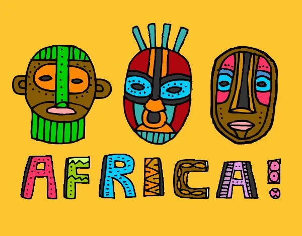 Dibujo de Tribus de África pintado por Amalia en Dibujos.net el ...