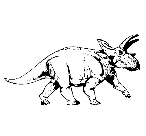 Dibujo de Triceratops 1 para Colorear - Dibujos.net Dibujo de Triceratops 1 para Colorear - Dibujos.net
