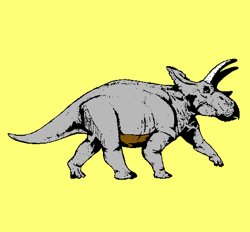 Dibujo de Triceratops pintado por Nono en Dibujos.net el día 09-04 ...