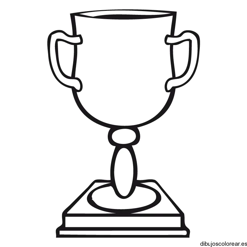 Dibujo de un trofeo de copa | Dibujos para Colorear Dibujo de un trofeo de copa | Dibujos para Colorear