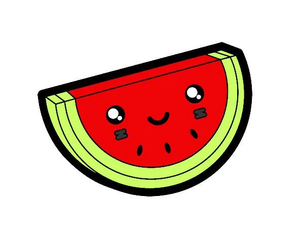 Dibujo de Trozo de sandía pintado por Pao862 en Dibujos.net el día ... Dibujo de Trozo de sandía pintado por Pao862 en Dibujos.net el día ...